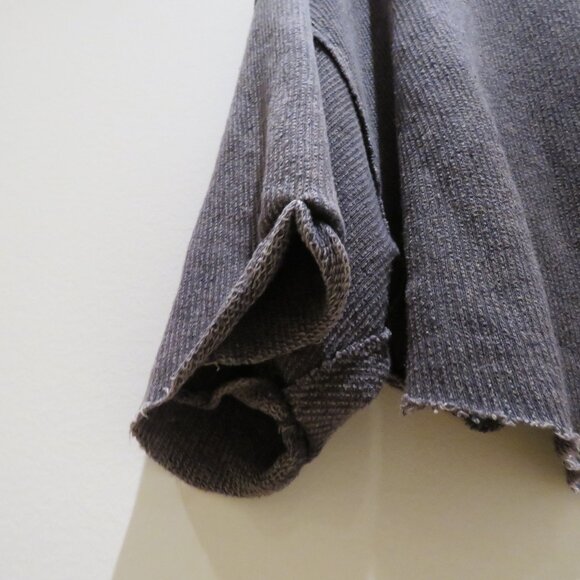 FREE PEOPLE WE THE FREE Off My Mind Cropped T-Shirt Top in Washed Black Casual - Picture 10 of 15